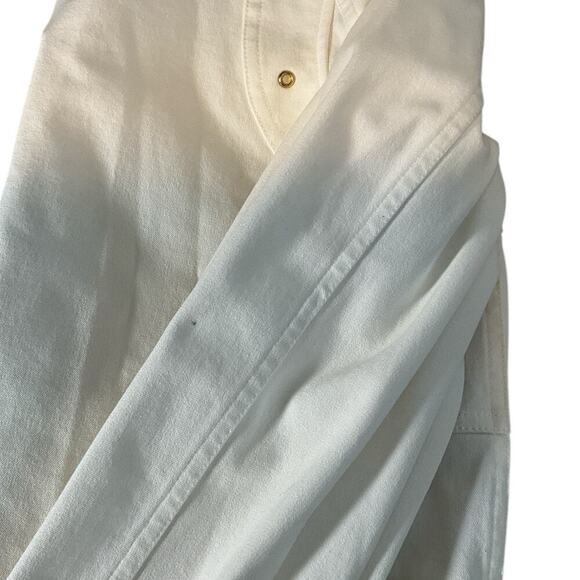 St. John Sport By Marie Gray White Red Gold Preppy Coat Size P Beautiful Detail - Picture 16 of 16